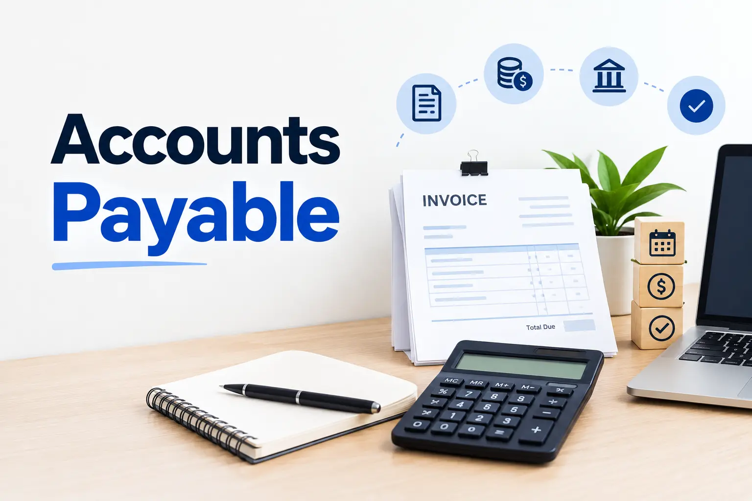 Small business owner reviewing supplier invoices and payments